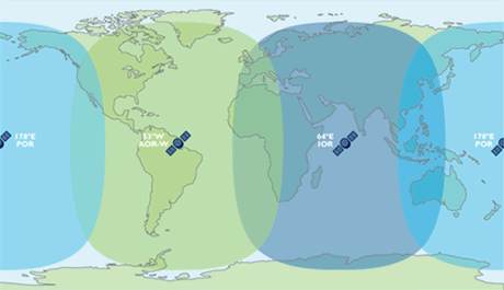 Inmarsat Regional BGAN coverage map